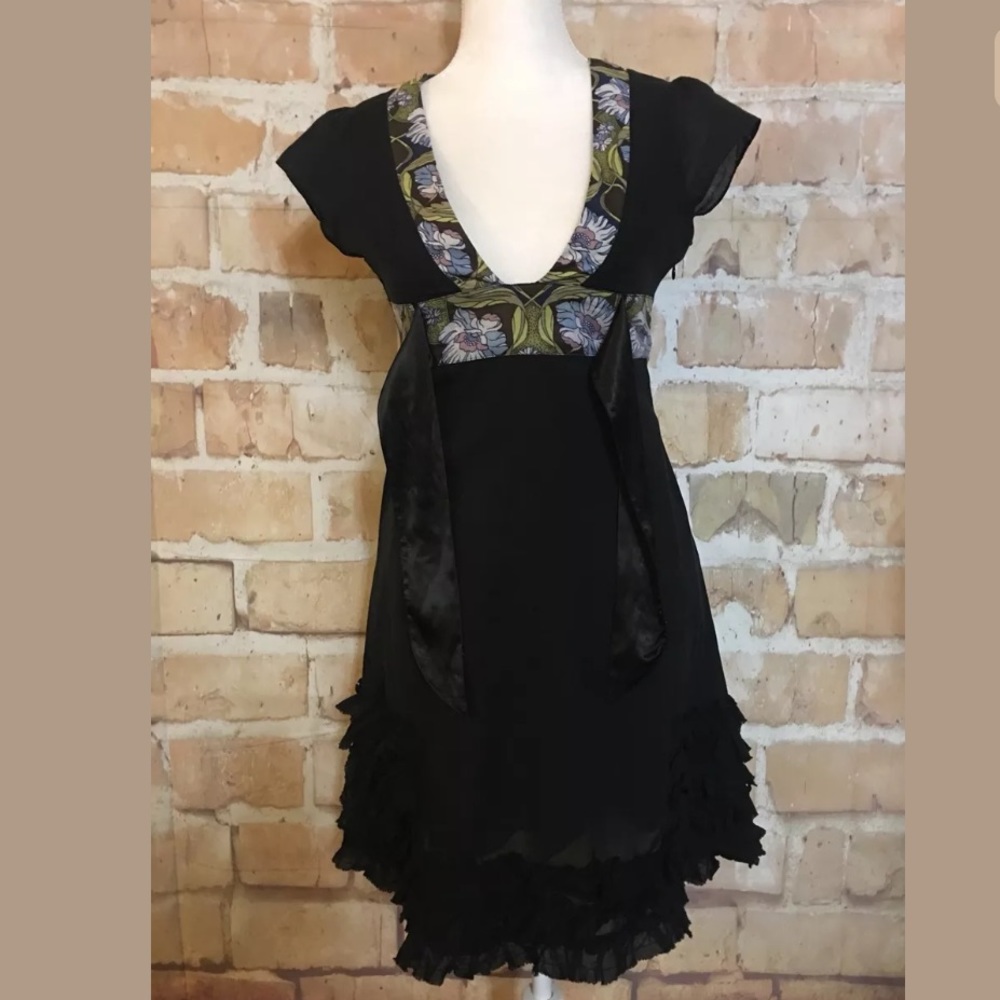 Free People Boho Ruffled Dress